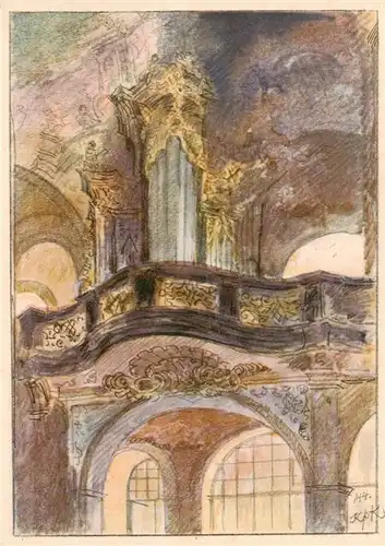 AK / Ansichtskarte  Prag__Prahy_Prague Loreto de Prague Lorgue sur le choeur 