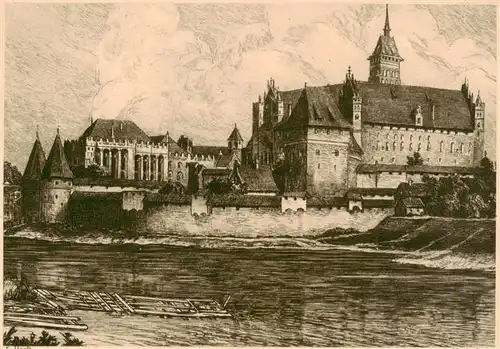 AK / Ansichtskarte 73902376 Marienburg___Westpreussen_Malbork_PL Schloss 