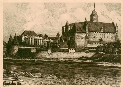 AK / Ansichtskarte  Marienburg___Westpreussen_Malbork_PL Schloss 