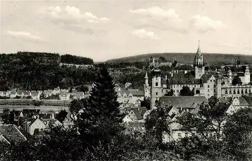 AK / Ansichtskarte  Sigmaringen Stadtansicht mit Kirche Sigmaringen