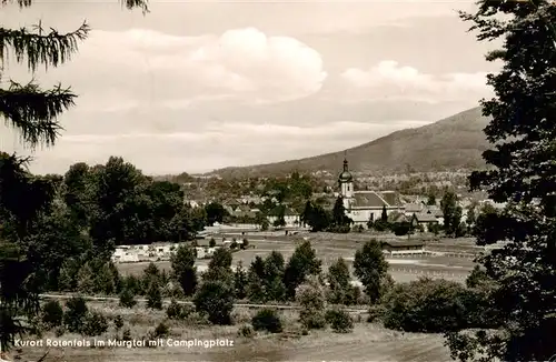 AK / Ansichtskarte 73902517 Rotenfels_Bad_Gaggenau Panorama mit Campingplatz 