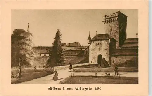 AK / Ansichtskarte  Alt_Bern Inneres Aarbergertor 1830 Alt_Bern