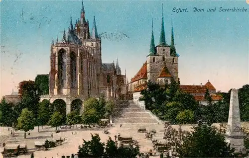 AK / Ansichtskarte  Erfurt Dom und Severikirche Erfurt