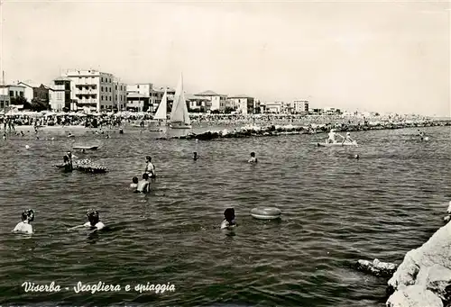 AK / Ansichtskarte  Viserba_Rimini_IT Scogliera e spiaggia 