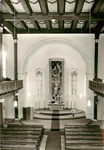 AK / Ansichtskarte  Fuerstenberg__Havel Ev Stadtkirche Blick zum Altar 