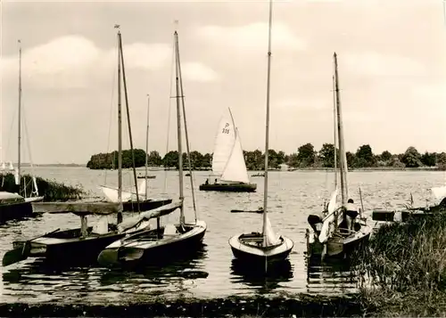 AK / Ansichtskarte  Malchow Fleesensee Bootshafen Malchow