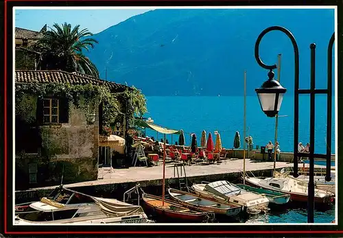 AK / Ansichtskarte 73902637 Limone_sul_Garda_IT Albergho Bootsliegeplatz 