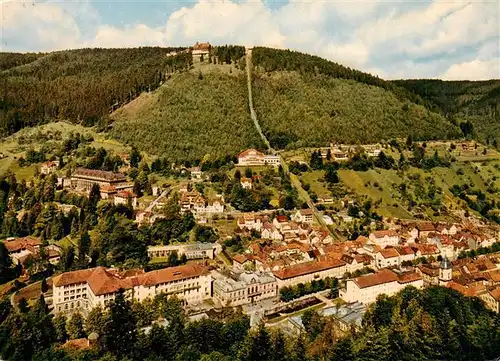 AK / Ansichtskarte  Wildbad_Schwarzwald Fliegeraufnahme Wildbad_Schwarzwald