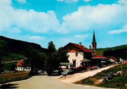 AK / Ansichtskarte  Herrenwies_Forbach Restaurant Cafe Waldesruh Kirche 