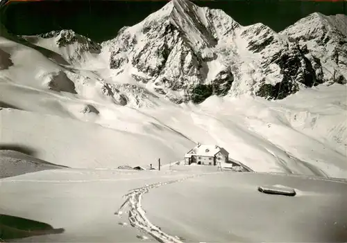 AK / Ansichtskarte  Sulden_Solda_Trentino-Alto-Adige_IT Rifugio Città die Milano Schaubachhuette mit Koenigspitze Winterpanorama Alpen 