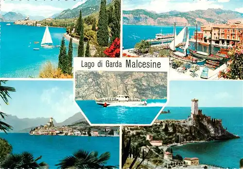 AK / Ansichtskarte 73902676 Malcesine_Lago_di_Garda Teilansichten Hafen Malcesine_Lago_di_Garda