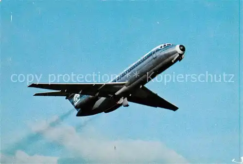 AK / Ansichtskarte  Flugzeuge_Zivil KLM s Douglas DC-9 Worlds Most Modern Jet 