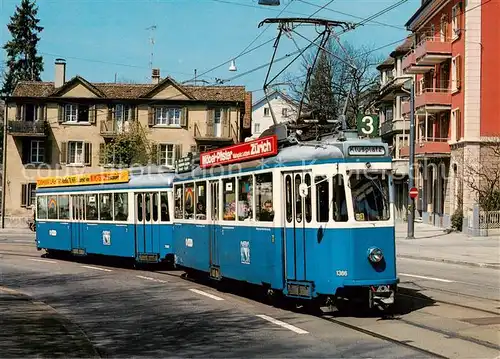 AK / Ansichtskarte  Strassenbahn_Tramway-- Zuerich VBZ Be 4/4 1366 B4 788 