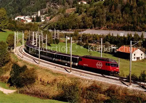 AK / Ansichtskarte  Eisenbahn_Railway_Chemin_de_Fer Re 460 InterCity Ambri-Piotta-Fiesso TI  