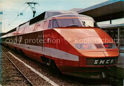 AK / Ansichtskarte 73902734 Eisenbahn_Railway_Chemin_de_Fer Grande Vitesse TGV S.N.C.F.  