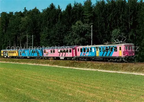 AK / Ansichtskarte 73902738 Eisenbahn_Railway_Chemin_de_Fer SBB Schulreferenzug Be 4/6 1613 