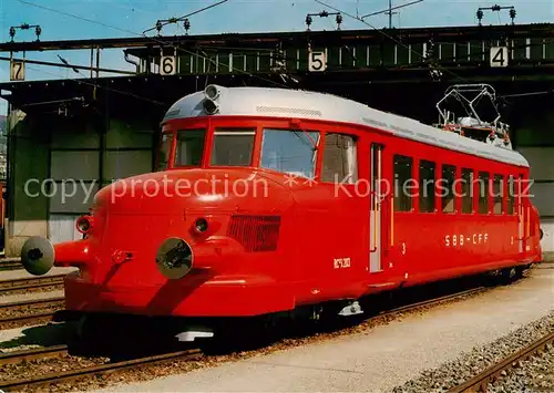 AK / Ansichtskarte 73902741 Eisenbahn_Railway_Chemin_de_Fer SBB Schnelltriebwagen RCe 2/4 203 Roter Pfeil  