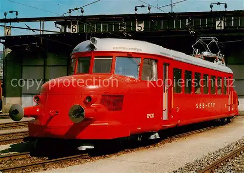 AK / Ansichtskarte  Eisenbahn_Railway_Chemin_de_Fer SBB Schnelltriebwagen RCe 2/4 203 Roter Pfeil  