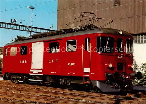 AK / Ansichtskarte 73902742 Eisenbahn_Railway_Chemin_de_Fer SBB Gepaecktriebwagen De 4/4 1662 SIG/SWS/SAAS 1927  