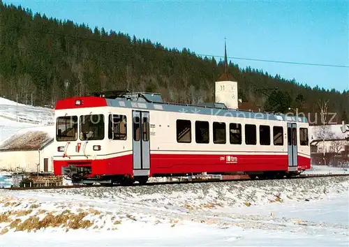 AK / Ansichtskarte  Eisenbahn_Railway_Chemin_de_Fer CMN Triebwagen BD e 4/4 6 