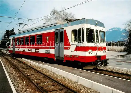 AK / Ansichtskarte  Eisenbahn_Railway_Chemin_de_Fer AOMC Zahnradtriebwagen BDeh 4/4 1 