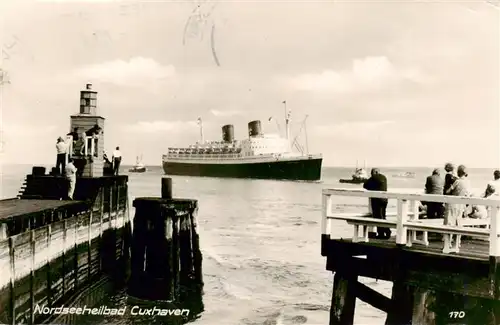 AK / Ansichtskarte  Dampfer_Oceanliner Nordseeheilbahn Cuxhaven 