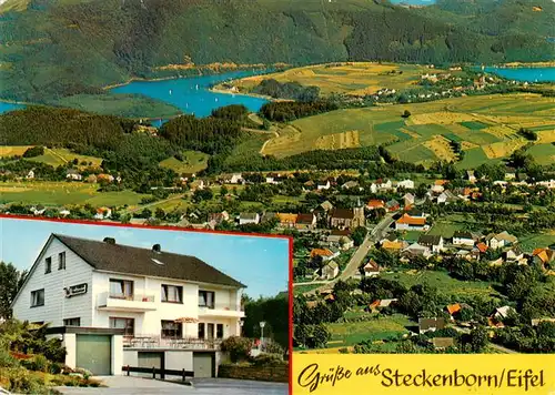 AK / Ansichtskarte 73902854 Steckenborn_Simmerath Fliegeraufnahme mit Cafe Pension Nellessen 