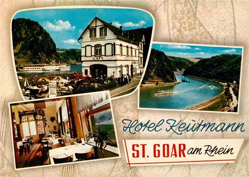 AK / Ansichtskarte  St_Goar_Rhein Hotel Keutmann Restraurant Rheinpartie 