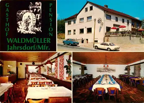 AK / Ansichtskarte  Jahrsdorf_Hilpoltstein_Mittelfranken Gasthof Pension Gastraeume Speisesaal 