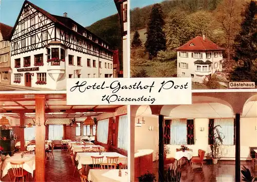 AK / Ansichtskarte 73902870 Wiesensteig Hotel Gasthof Post Gaestehaus Gastraeume Wiesensteig