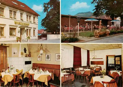 AK / Ansichtskarte 73902886 Rauenberg_Kraichgau Hotel Restaurant Winzerhof Gastraeume Terrasse Rauenberg Kraichgau