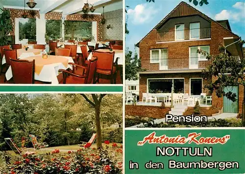 AK / Ansichtskarte 73902918 Nottuln Pension Antonia Koners Gaststube Garten Nottuln