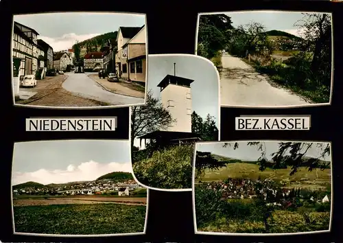 AK / Ansichtskarte  Niedenstein Ortspartien Panorama Turm Niedenstein