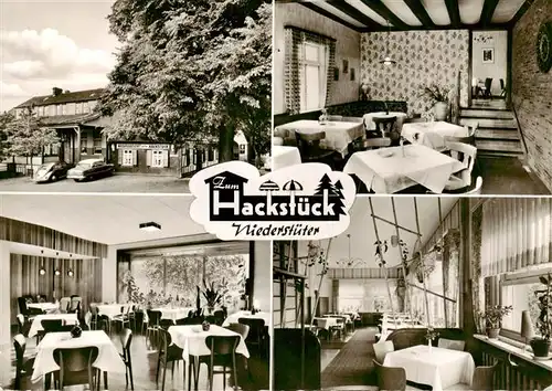 AK / Ansichtskarte 73902956 Niederstueter_Sprockhoevel Gaststaette Zum Hackstueck Gastraeume 