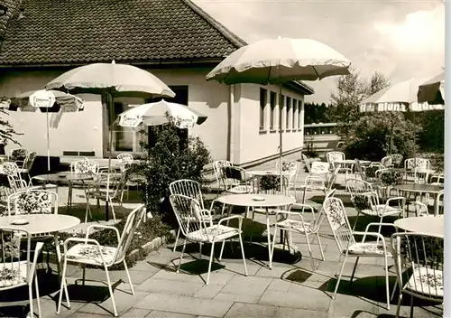 AK / Ansichtskarte  Althausen_Grabfeld Waldgaststaette Sambachshof Terrasse Althausen Grabfeld