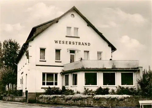 AK / Ansichtskarte  Luechtringen_Hoexter Gasthaus Hotel Weserstrand 