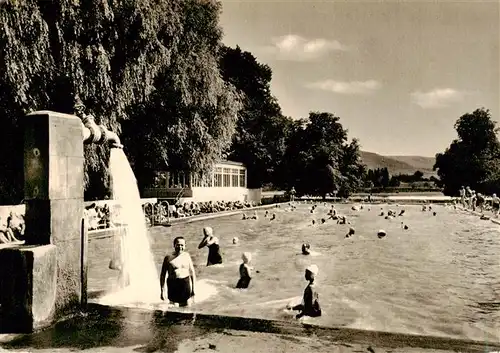 AK / Ansichtskarte  Bad_Niederbreisig Gr Schwimmbad am Rhein Bad_Niederbreisig