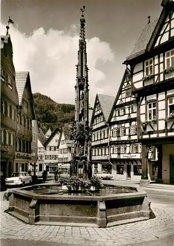 AK / Ansichtskarte  Urach_Schwarzwald Brunnen am Rathaus Urach Schwarzwald