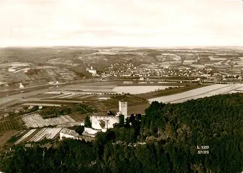 AK / Ansichtskarte  Hassmersheim Burg Guttenberg am Neckar Fliegeraufnahme Hassmersheim