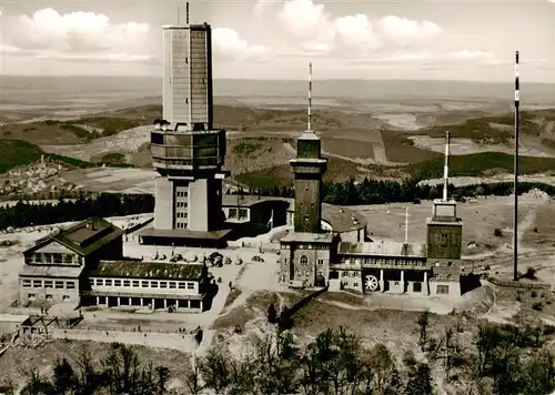 AK / Ansichtskarte  Grosser_Feldberg_Taunus Fliegeraufnahme mit Fernseh UKW und Fernmeldeturm Grosser_Feldberg_Taunus