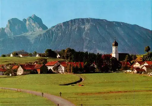 AK / Ansichtskarte  Seeg_Allgaeu mit Aggenstein und Breitenberg 