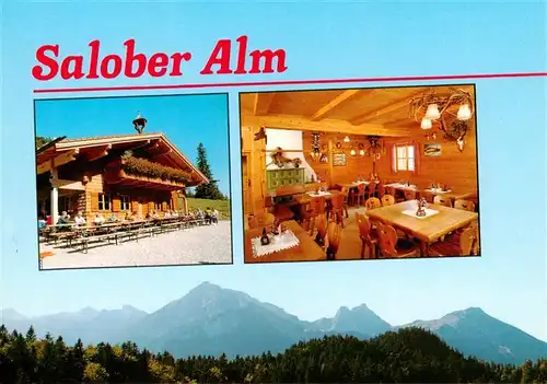 AK / Ansichtskarte 73903140 Vils_Tirol Salober Alm Gaststube Vils_Tirol