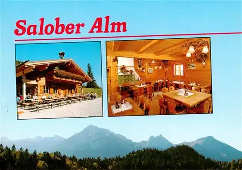 AK / Ansichtskarte  Vils_Tirol Salober Alm Gaststube Vils_Tirol