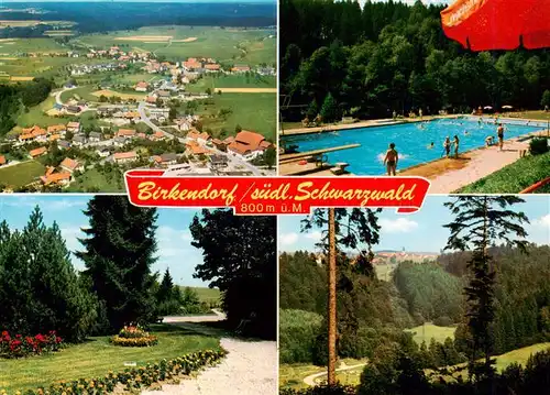 AK / Ansichtskarte  Birkendorf_uehlingen-Birkendorf Fliegeraufnahme Schwimmbad Park Panorama 