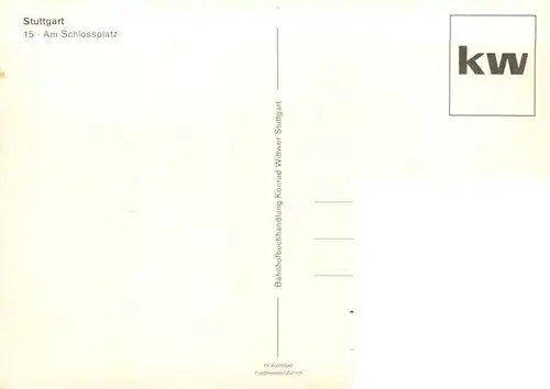 AK / Ansichtskarte  Stuttgart Am Schlossplatz Stuttgart