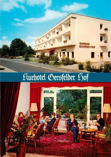 AK / Ansichtskarte  Gersfeld_Rhoen Kurhotel Gersfelder Hof Gaststube Gersfeld Rhoen