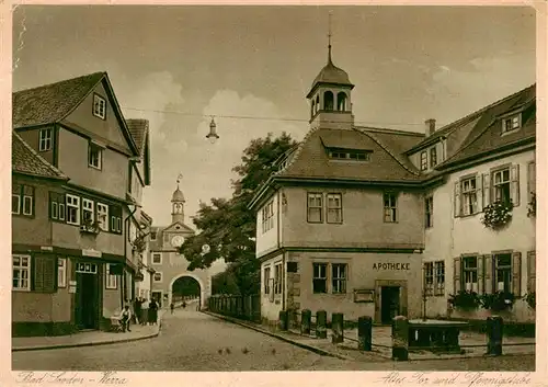 AK / Ansichtskarte  Bad_Sooden-Allendorf Altes Tor und Pfennigstube Bad_Sooden-Allendorf