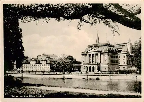 AK / Ansichtskarte  Schwerin__Mecklenburg Am Alten Garten  