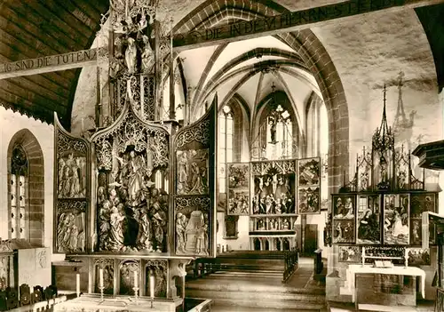 AK / Ansichtskarte  Creglingen Innenansich der Herrgottskirche Creglingen