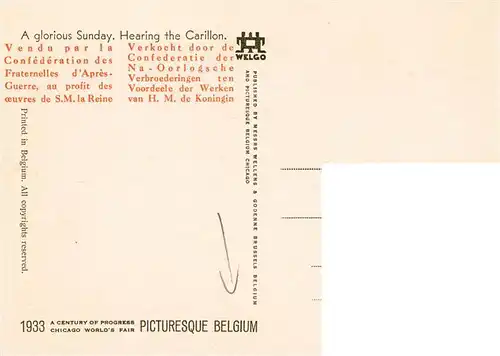 AK / Ansichtskarte  Belgium_Belgie_Belgien a glorious Sunday Hearing the Carillon 